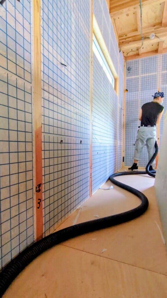 セルロースファイバー吹込断熱